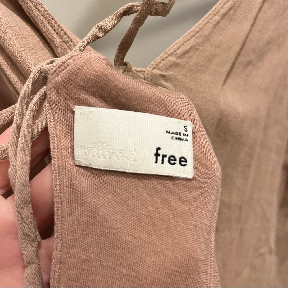 Aritzia Wilfred Free Kempner Open Back Tie Blouse - Picture 5 of 6